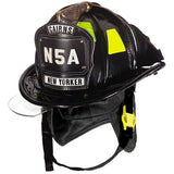 Cairns N5A New Yorker Deluxe Leather Helmet W/Bourke & Black nomex earlap - Fire Force - Cairns