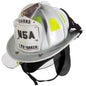 Cairns N5A New Yorker Deluxe Leather Helmet W/Bourke & Black nomex earlap - Fire Force - 