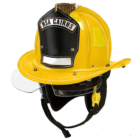 Cairns N6A Sam Houston -  Leather Fire Helmet With NFPA Compliant Bourke - Fire Force - Cairns