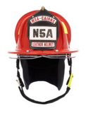 Cairns N5A New Yorker Deluxe Leather Helmet W/Bourke & Black nomex earlap